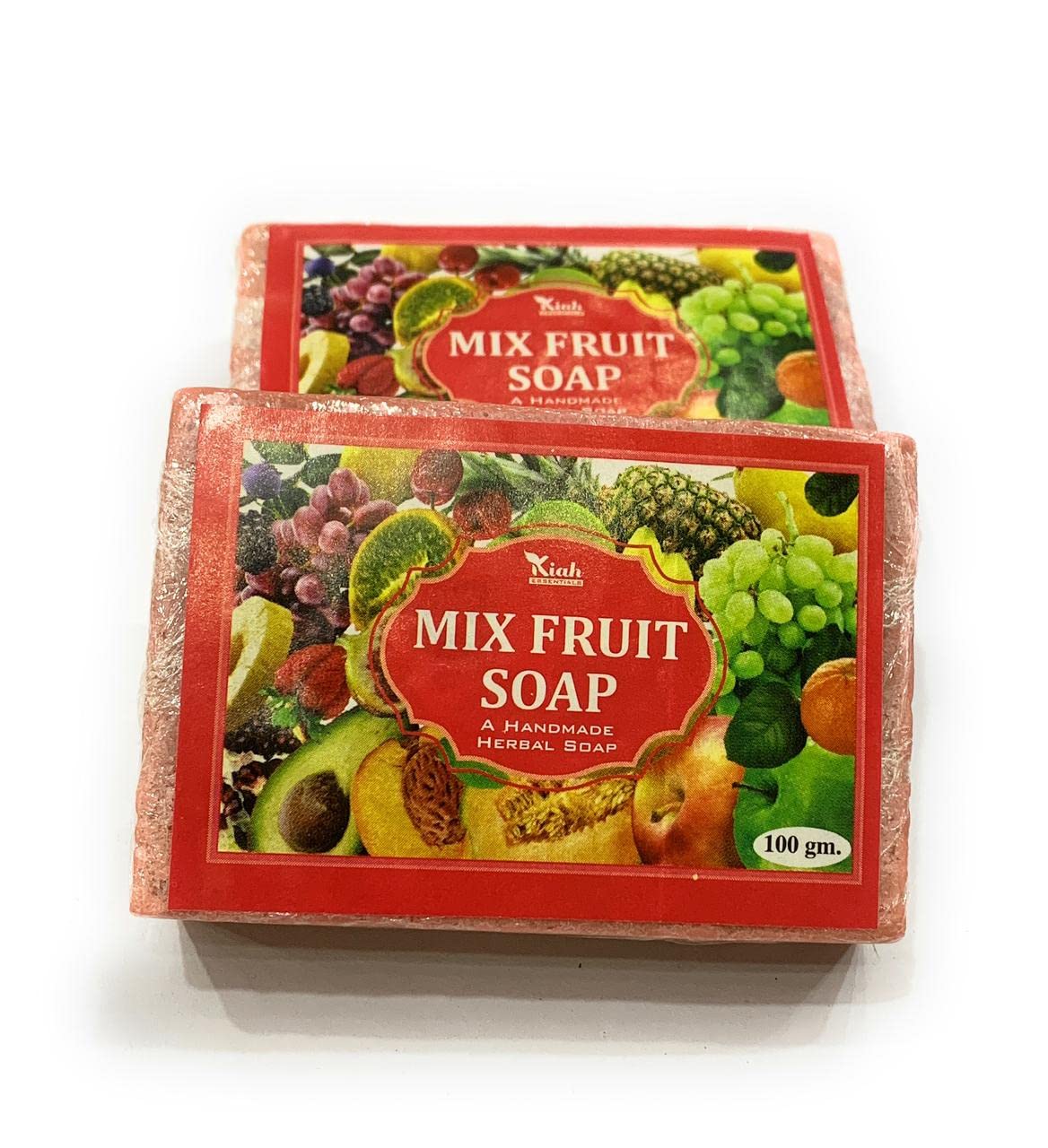 Mixed Fruit Soap - Fresh, Ayurvedic & Handmade 100g | Natural Skin Brightening & Cleansing Bar | Fruit-Infused Aromatherapy Soap | Perfect for Daily Skincare & Relaxing Bath Time