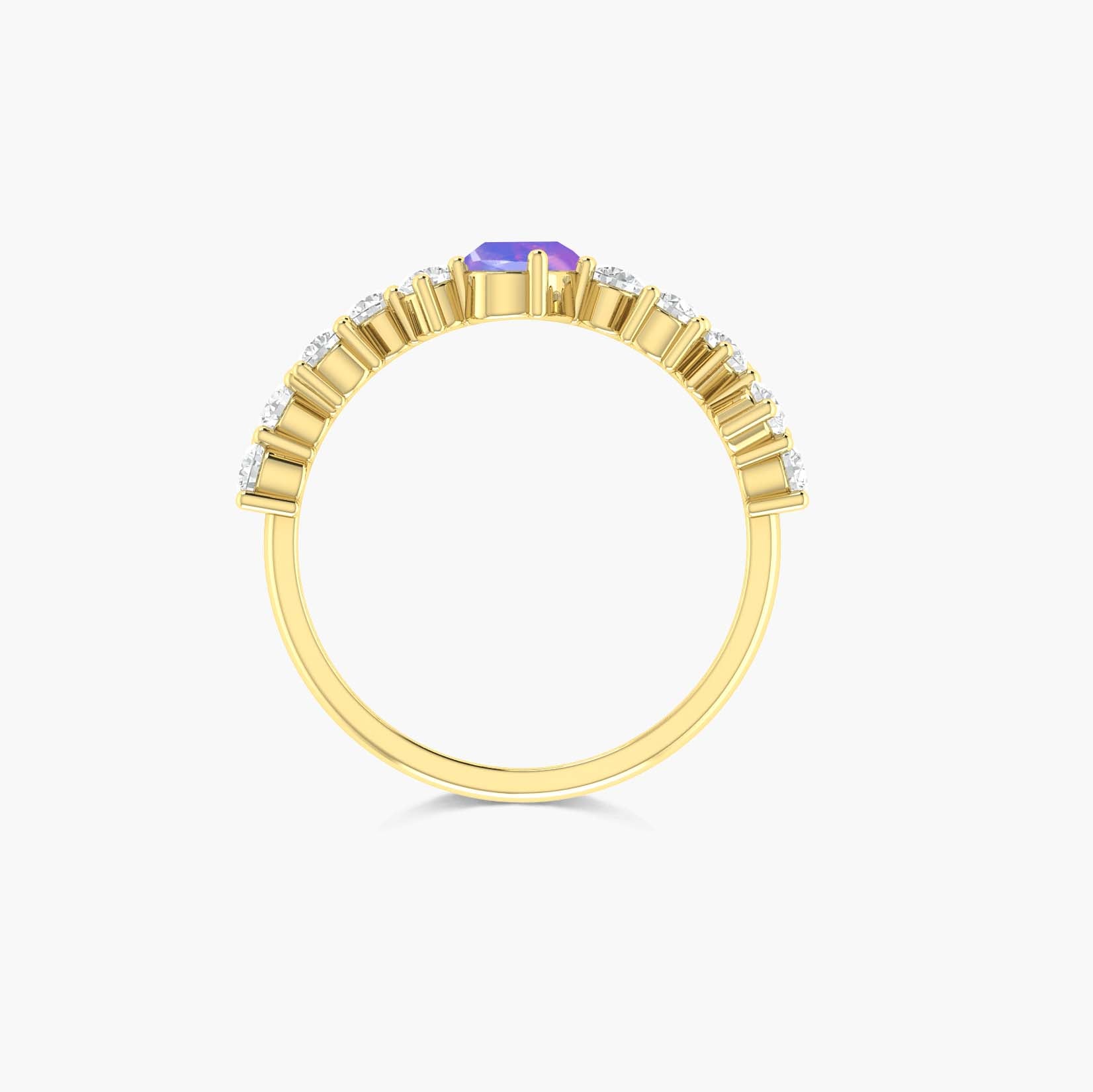 Handcrafted Lavender Fire Oval Ethiopian Opal Ring for Women - Elegant Jewelry Gift for Her, Perfect for Weddings, Anniversaries & Special Occasions
