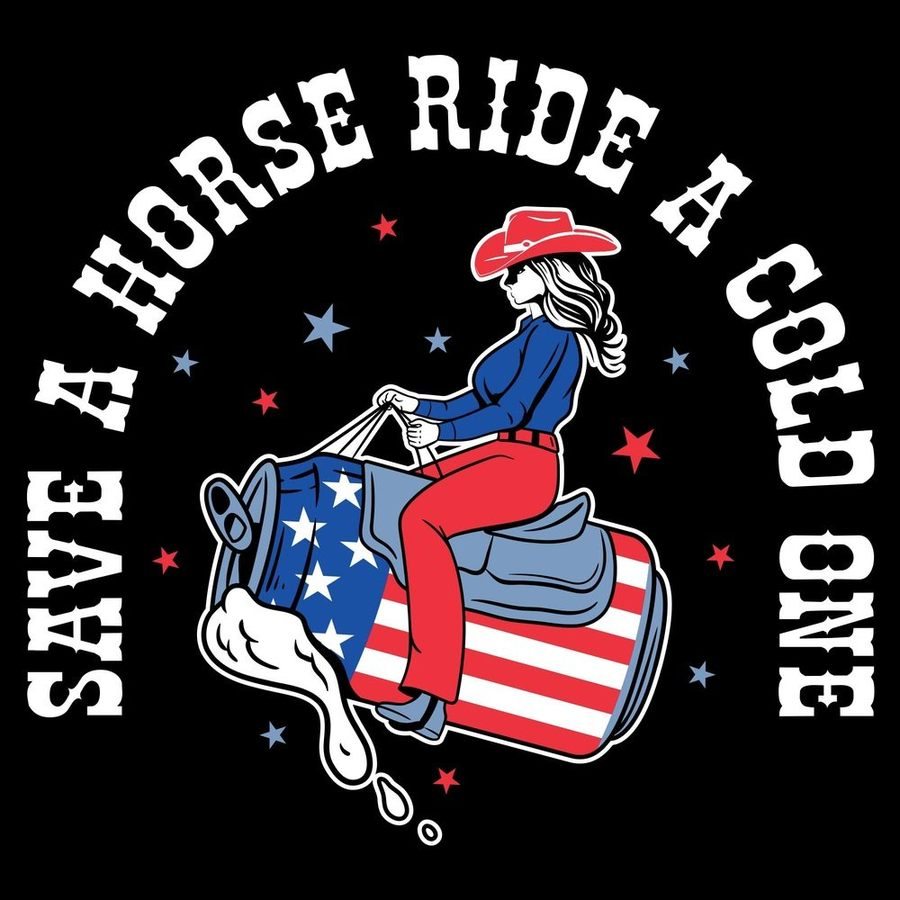 Women's Save a Horse Boyfriend Fit T-Shirt - Comfortable Oversized Graphic Tee for Casual Wear & Western Style Outfits | Perfect for Concerts, Rodeos & Country Themed Events