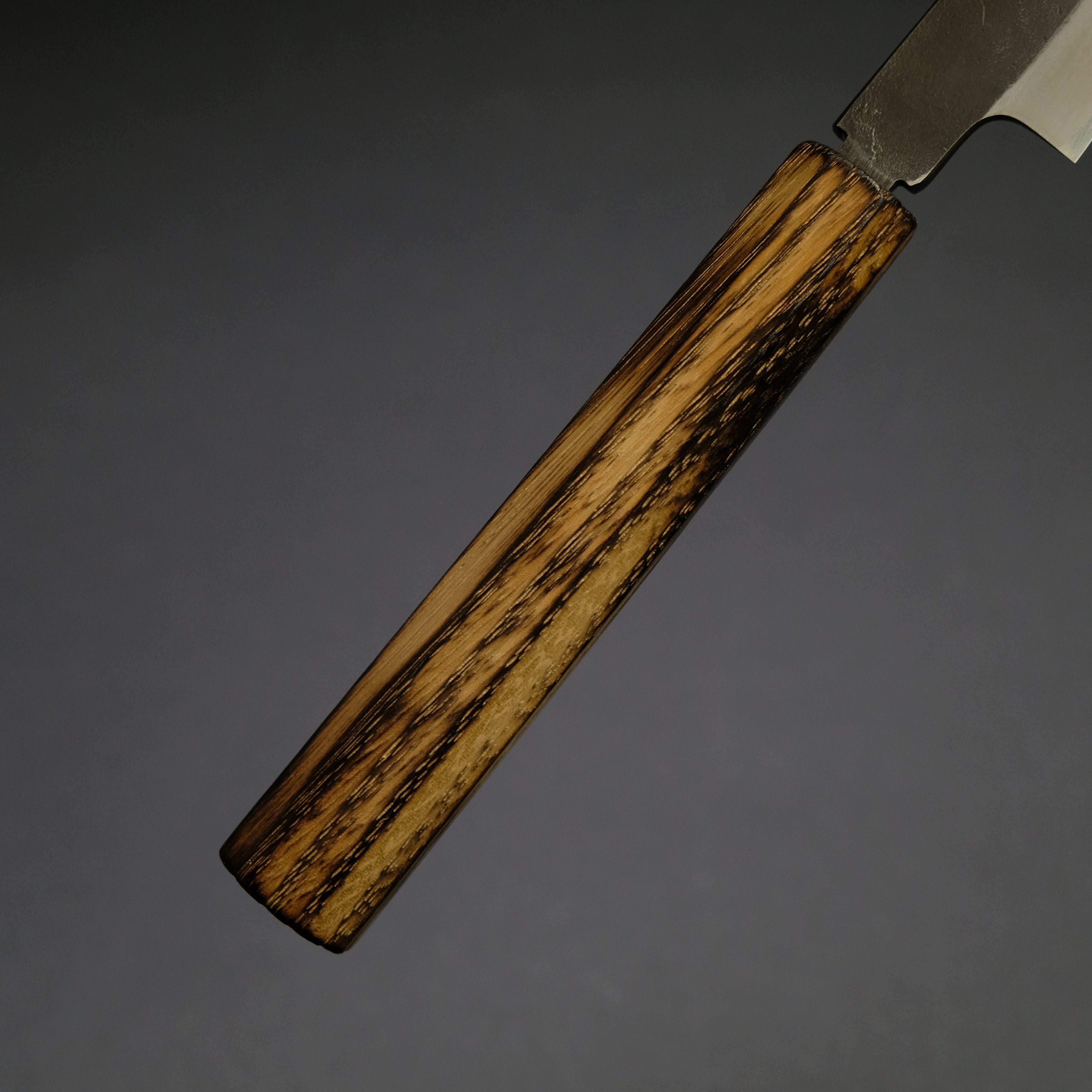 Konosuke MB White #2 Nashiji Kurouchi Petty Knife 150mm - Japanese Chef Knife with Khii Chestnut Handle - Perfect for Slicing, Peeling & Precision Kitchen Tasks