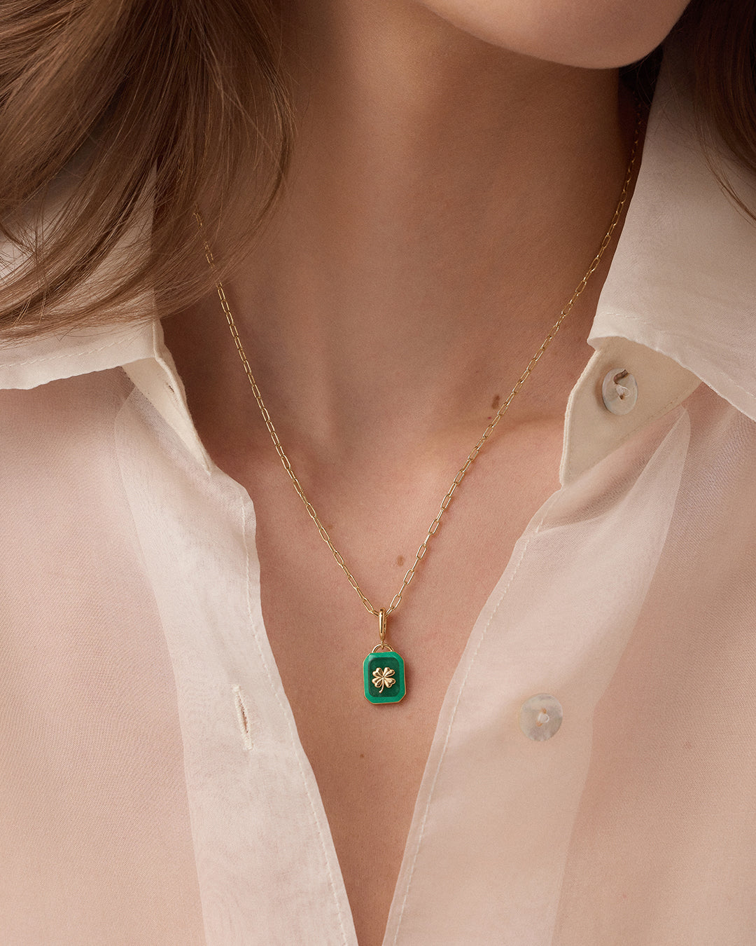 Power Gemstone Parker Charm Necklace for Good Luck - Elegant Crystal Pendant Jewelry for Women, Gift for Her - Perfect for Daily Wear, Special Occasions & Energy Healing