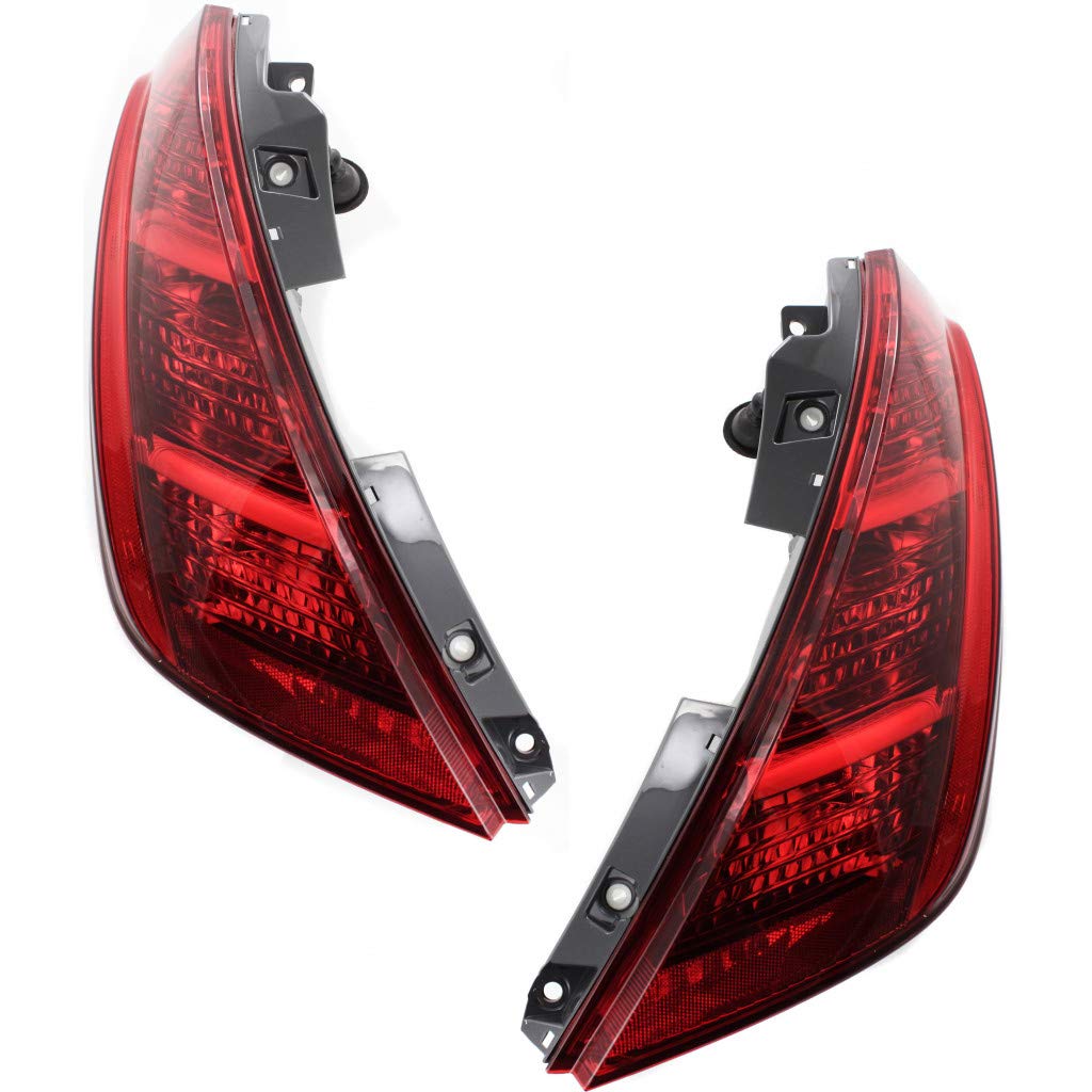 2003-2005 Nissan Murano Rear Tail Lights Pair - Driver & Passenger Side (NI2800162 NI2801162 / 26555-CA025 26550-CA025) - Perfect Replacement for Broken or Foggy Lights - Enhances Vehicle Safety & Style