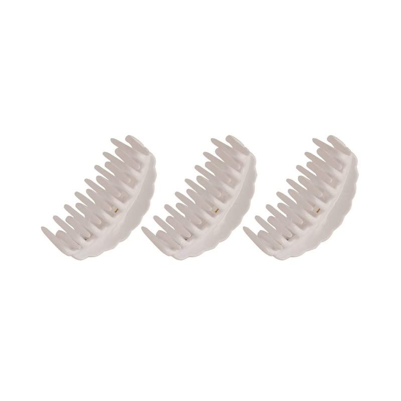 ALEVAN Non-Slip Hair Clips for Women - 3 Pack Colorful Acrylic Hair Claws, Trendy Hair Accessories for Ponytails, Buns & Updos | Perfect for Work, Gym & Everyday Styling