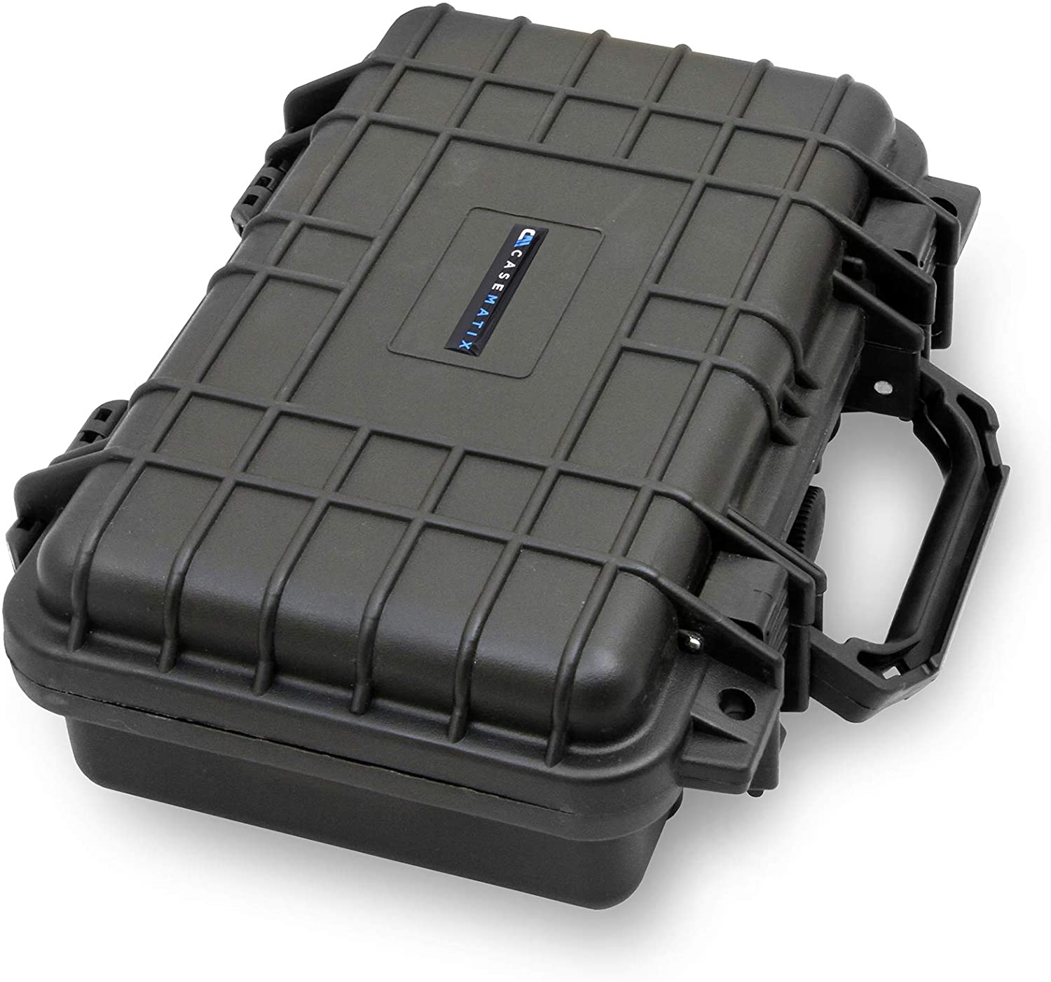 CASEMATIX 12 Hard Gun Case - Waterproof & Shockproof Pistol Case for Compact 9mm Handguns | Durable Handgun Storage for Travel, Range & Home Protection