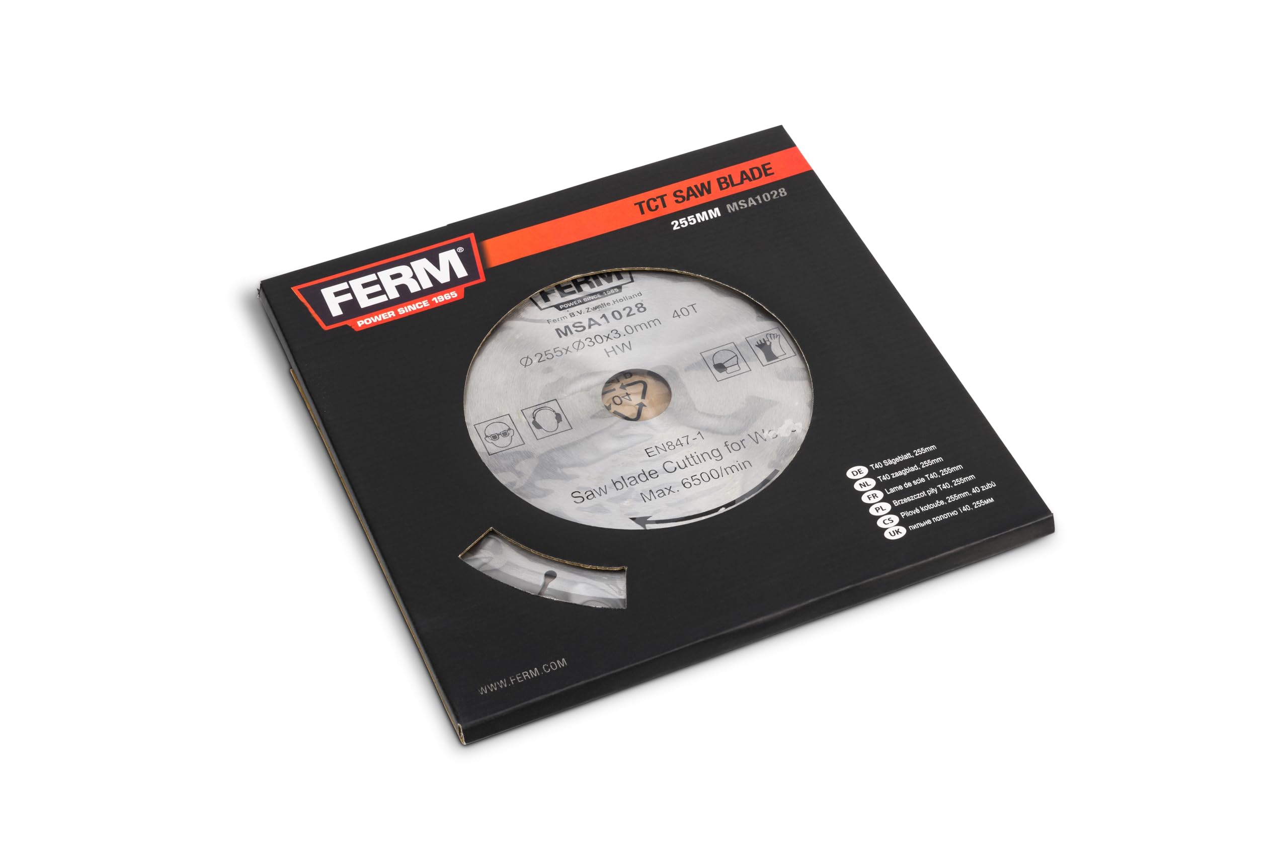 FERM MSA1028 Premium Circular Saw Blade - 7-1/4 Inch, 24T, Carbide Tipped for Wood Cutting - Perfect for DIY Projects, Carpentry & Home Renovations