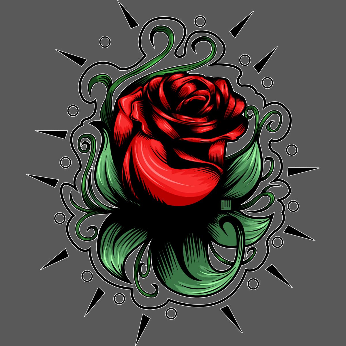 Design By Humans Unisex Amazing Rose by Adamzworld Sweatshirt - Soft Cotton Pullover Hoodie for Men & Women - Perfect for Casual Wear, Street Style & Gifts