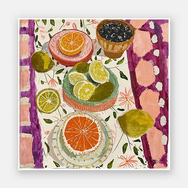 Fiesta Harvest Unframed Art Print - Vibrant Mexican Folk Art Decor for Home, Office & Gifts | Perfect for Wall Decor, Gallery Walls & Cultural Displays