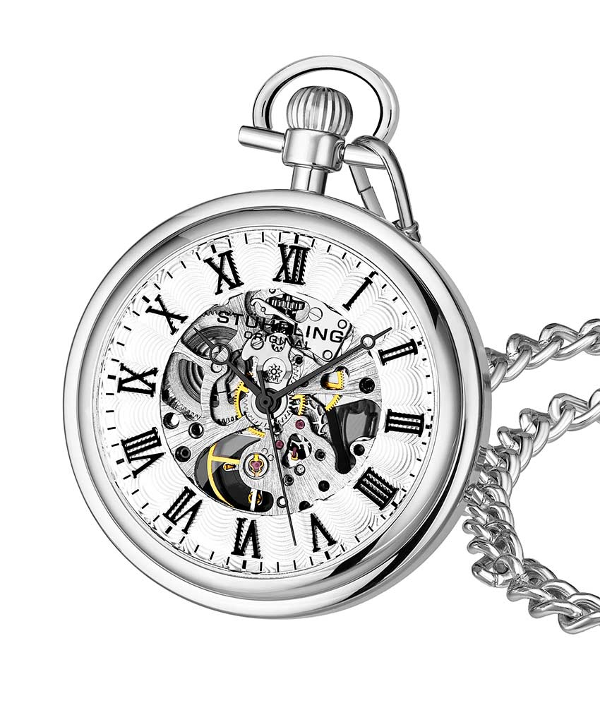 Heritage Hand Wind Skeleton Watch 48mm - Luxury Mechanical Timepiece for Men - Perfect for Business, Formal Events & Watch Collectors