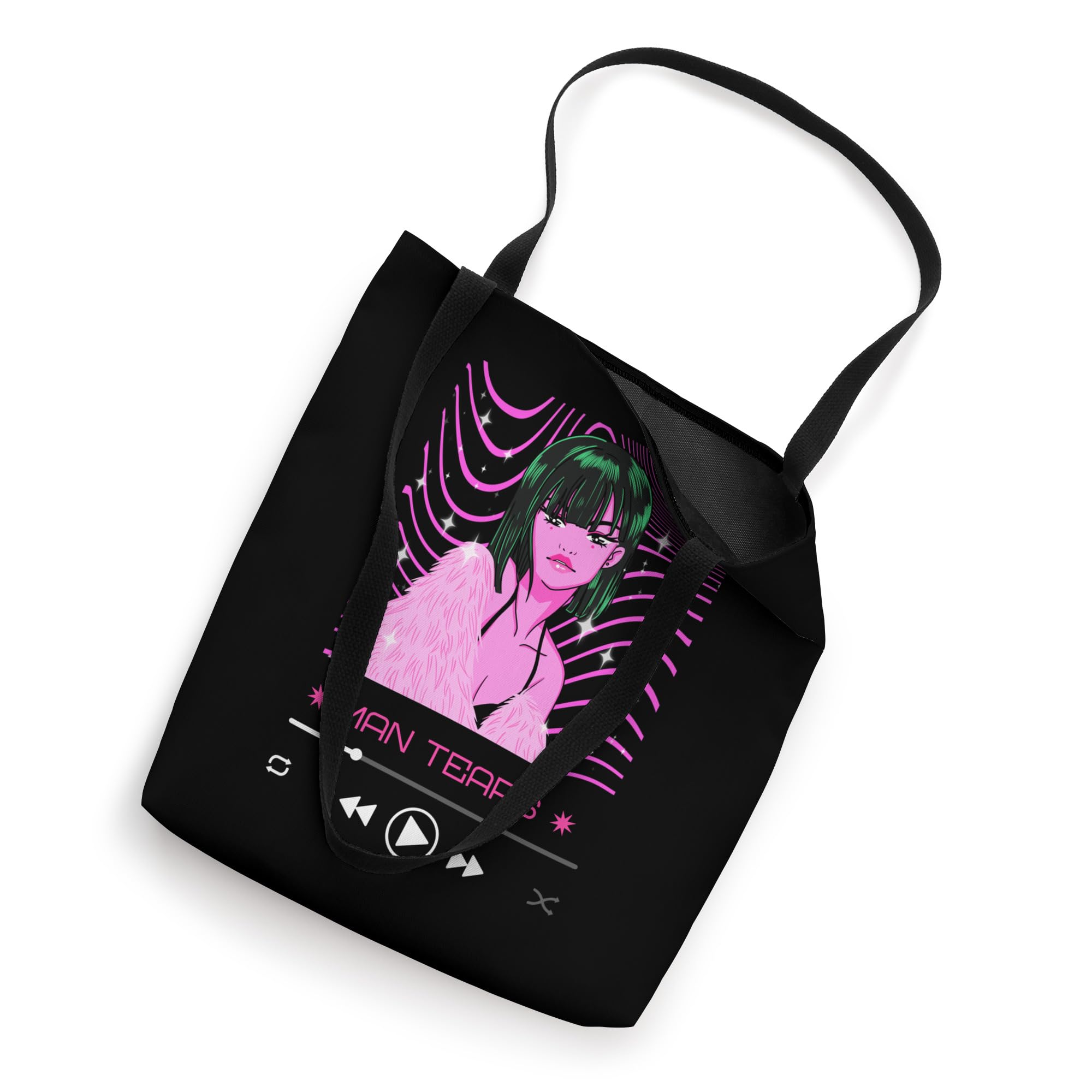 Men's Tear Drop Print Tote Bag - Stylish Canvas Shopping Bag for Men & Women - Perfect for Groceries, Beach, Work & Daily Use
