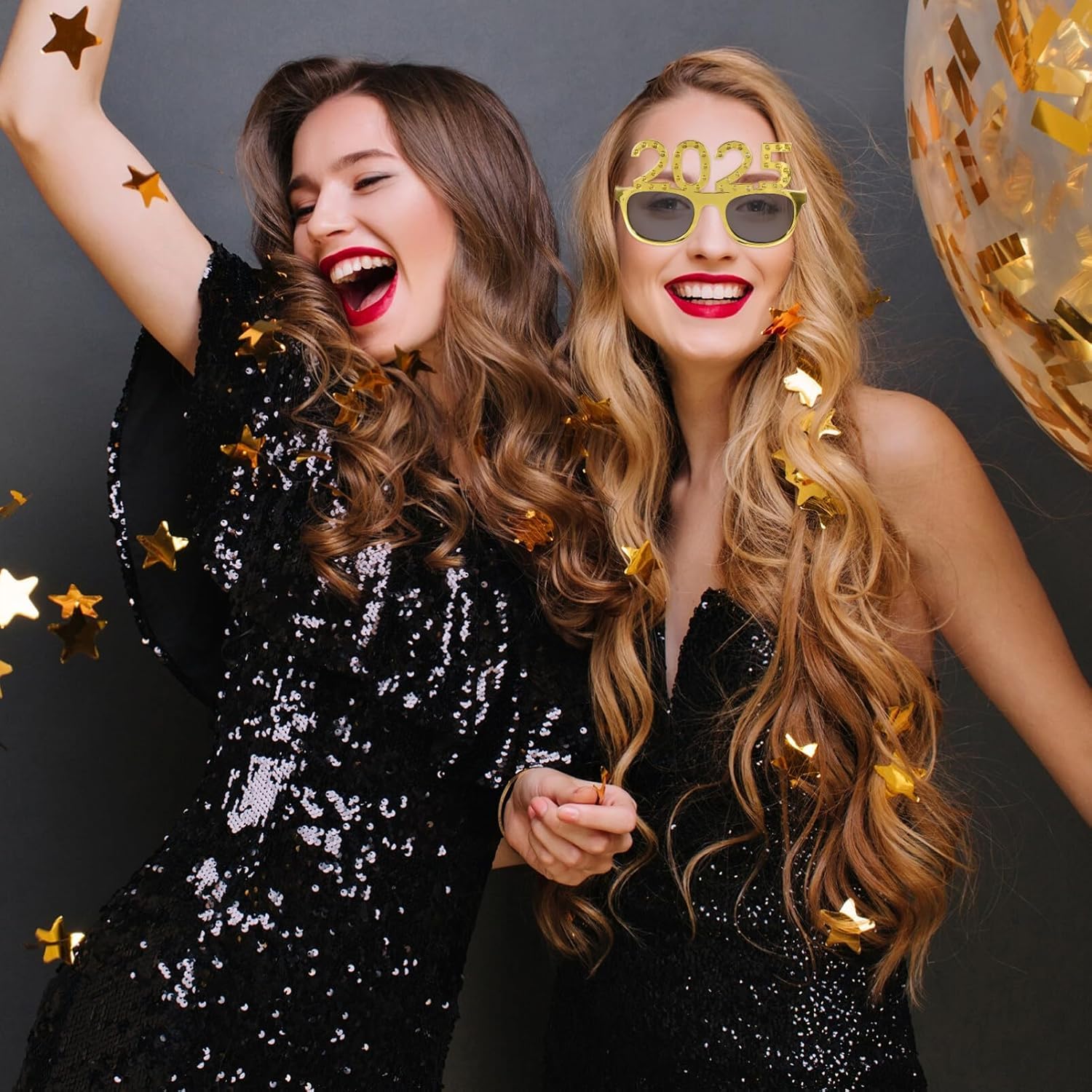 2025 Graduation Sunglasses - 2 Pack Class of 2025 Eyewear for Graduation Parties, Ceremonies & Photo Props - Perfect for Graduation Gifts, College Celebrations & Yearbook Pictures