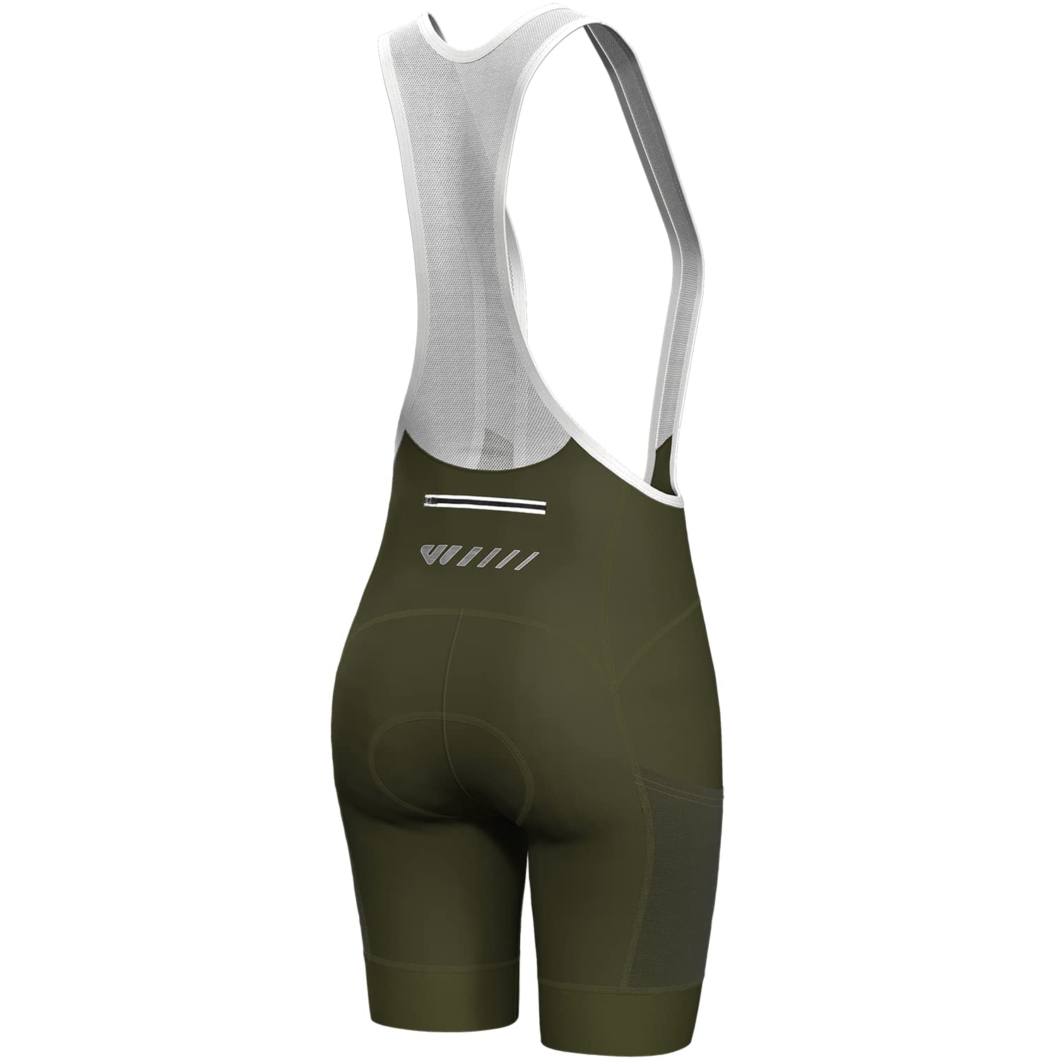 Women's Padded Cycling Bib Shorts - 4D Comfort Bike Pants with Mesh Pockets for Road & Mountain Biking | Breathable & Moisture-Wicking for Long Distance Rides