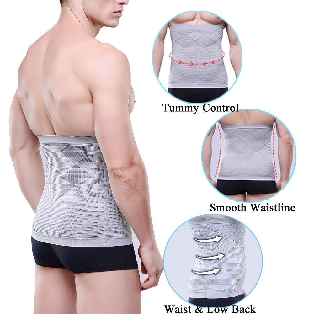 AIEOE Men's Slimming Shapewear - Waist Trainer Belt for Abdomen Control & Tummy Tucking | Perfect for Workout, Weight Loss & Body Shaping