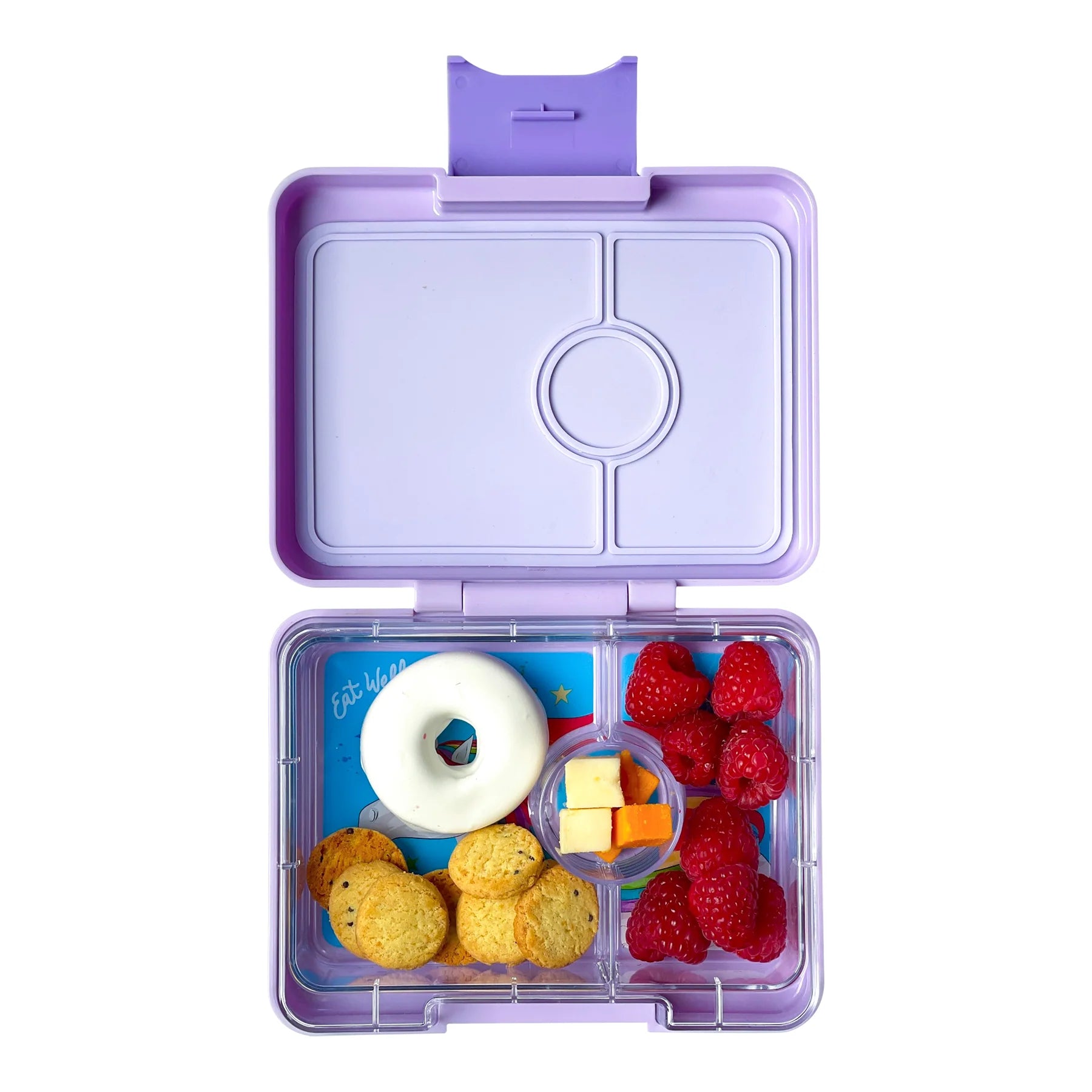 Yumbox Snack Box - Leak-Proof Bento Lunch Container for Kids, Lavender Purple | Perfect for School, Picnics & Travel | BPA-Free & Eco-Friendly