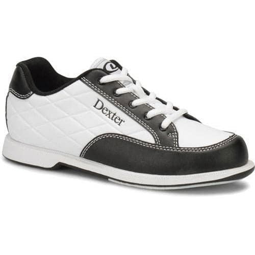 Dexter Women's Groove III White & Black Wide Width Bowling Shoes - Comfortable & Durable for League Play & Casual Bowling