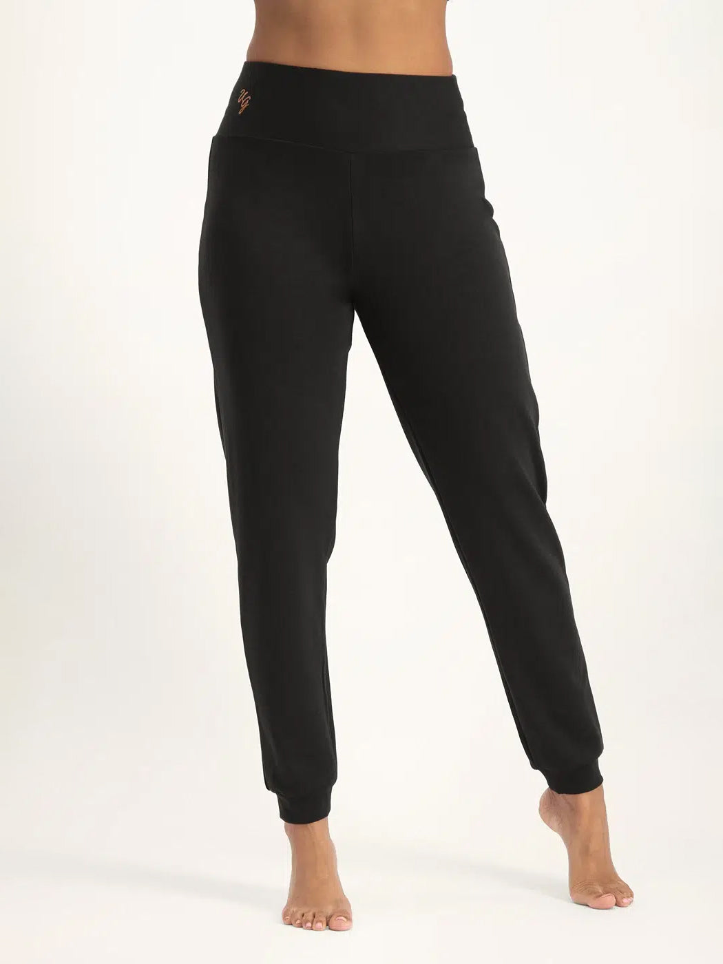 Urban Goddess Ojas Yoga Pants for Women - High Waisted Stretchy Workout Leggings in Onyx Black | Perfect for Yoga, Gym, Running & Lounge Wear