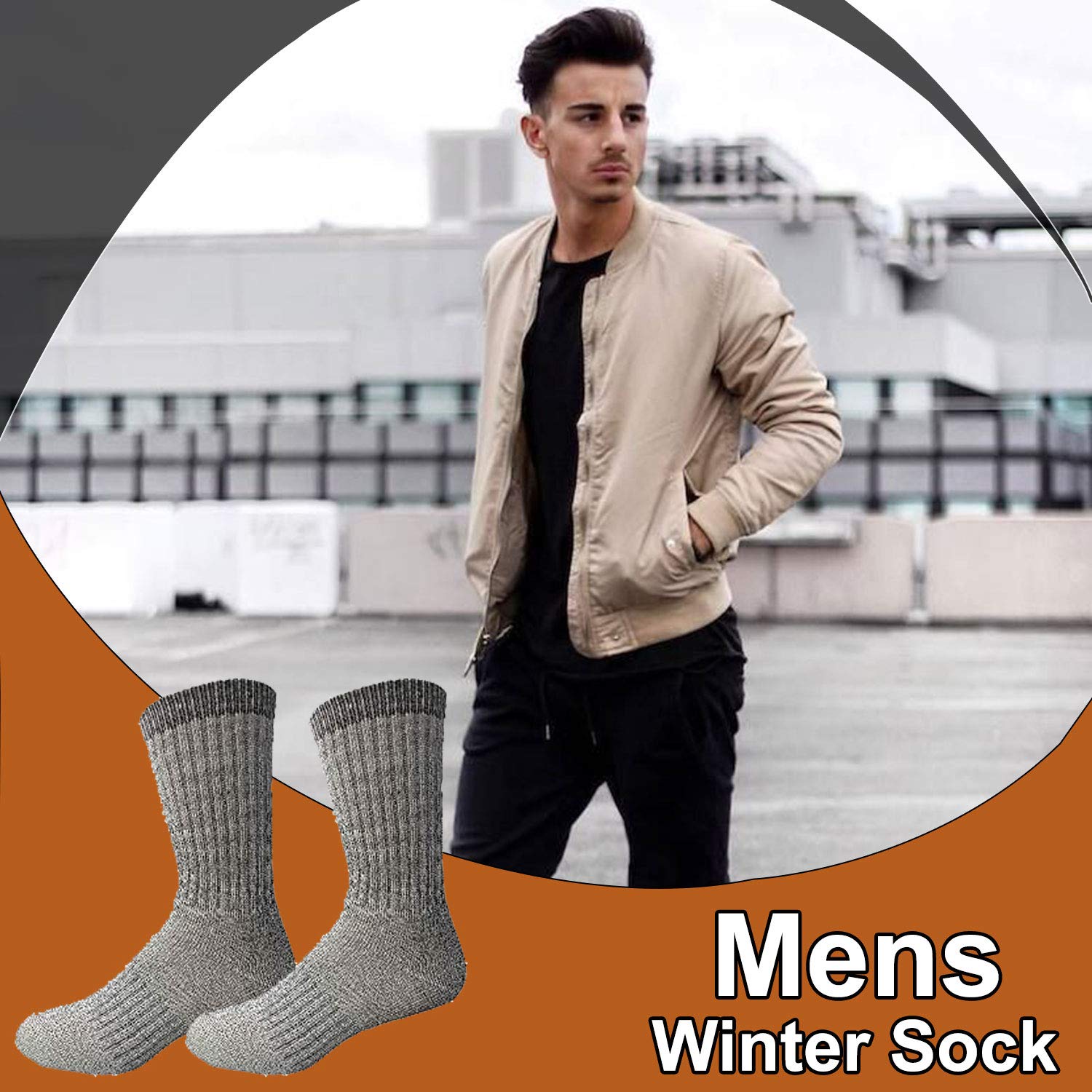 Yacht & Smith Wholesale Bulk Merino Wool Thermal Hiking Boot Socks for Men, Women & Kids - Warm Winter Socks for Outdoor Activities, Camping & Snow Sports
