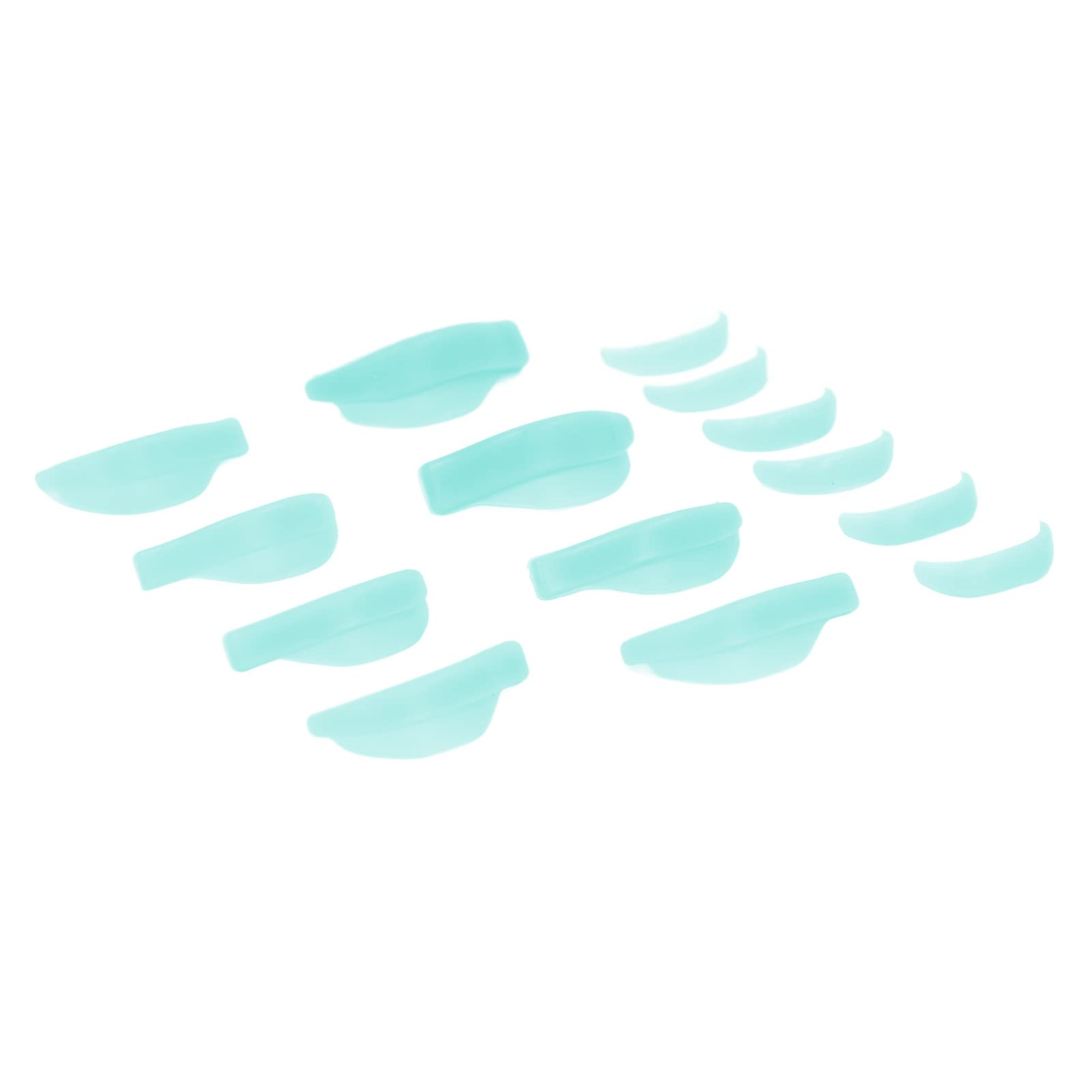 EXCLUZO Professional Eyelash Perming Pads & Lifting Rods Kit - 7 Sizes for Salon-Quality Lash Lifts (Green) | Perfect for Home Use & Beauty Salons | DIY Eyelash Curling & Styling