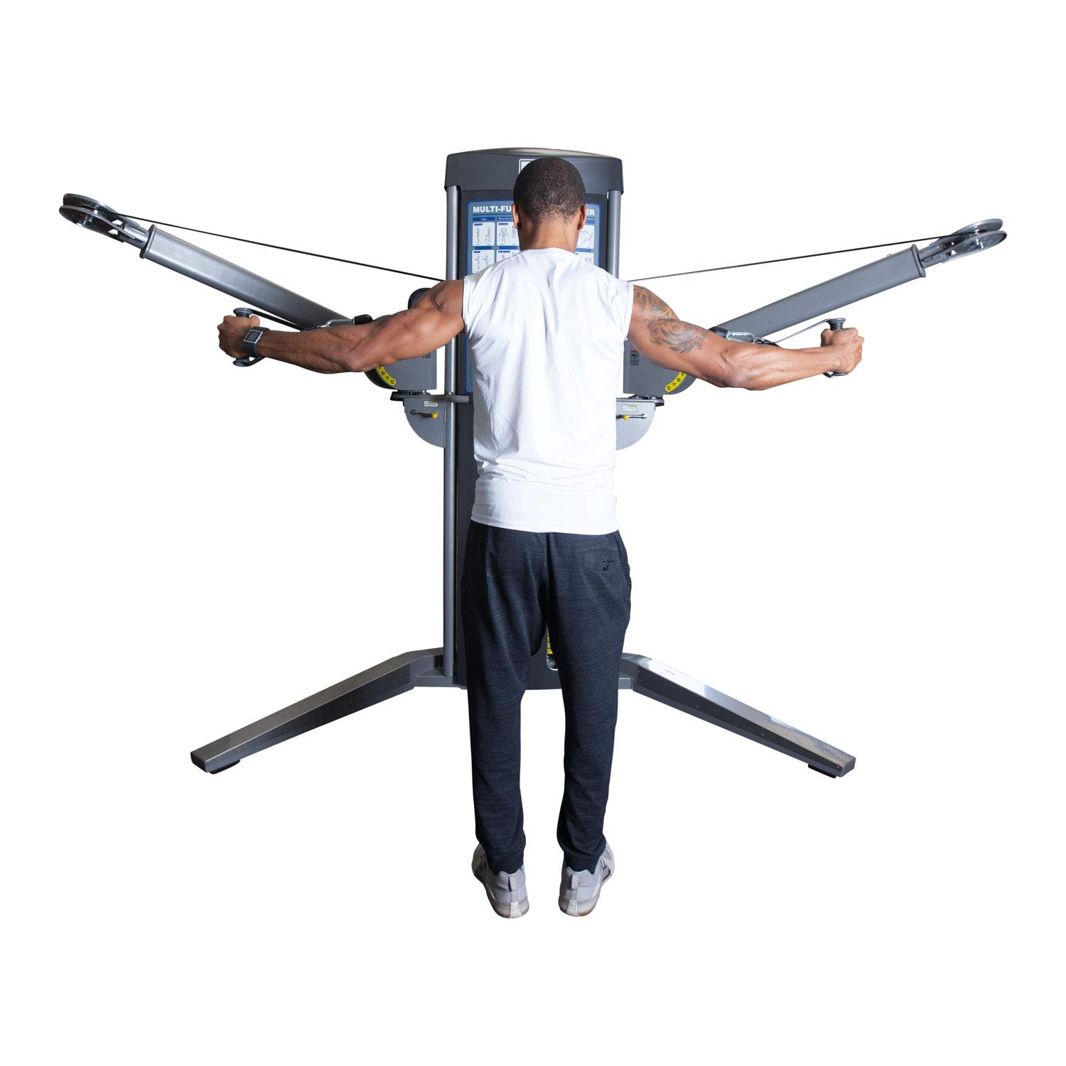 Fitness First Cable Crossover Machine - Premium Home & Gym Strength Training Equipment for Chest, Back & Arm Workouts