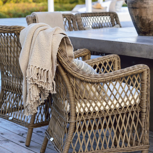 Artwood Marbella Outdoor Dining Chair - Weather-Resistant Patio Furniture for Garden, Poolside & Backyard - Comfortable & Durable Dining Set Chairs