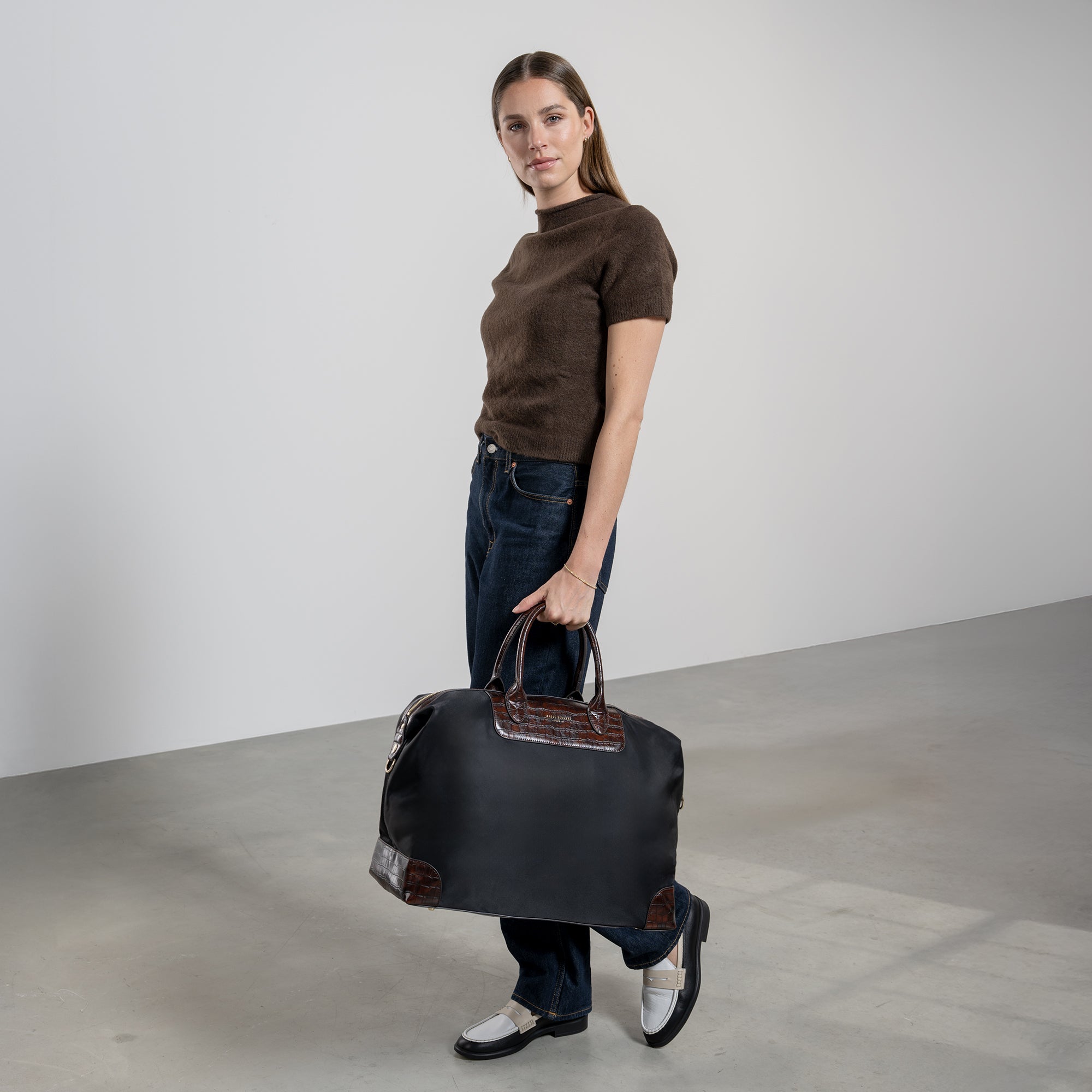 Isabel Black Backpack - Stylish Small Weekend Bag for Travel, Work & School | Durable & Lightweight Daypack for Men & Women