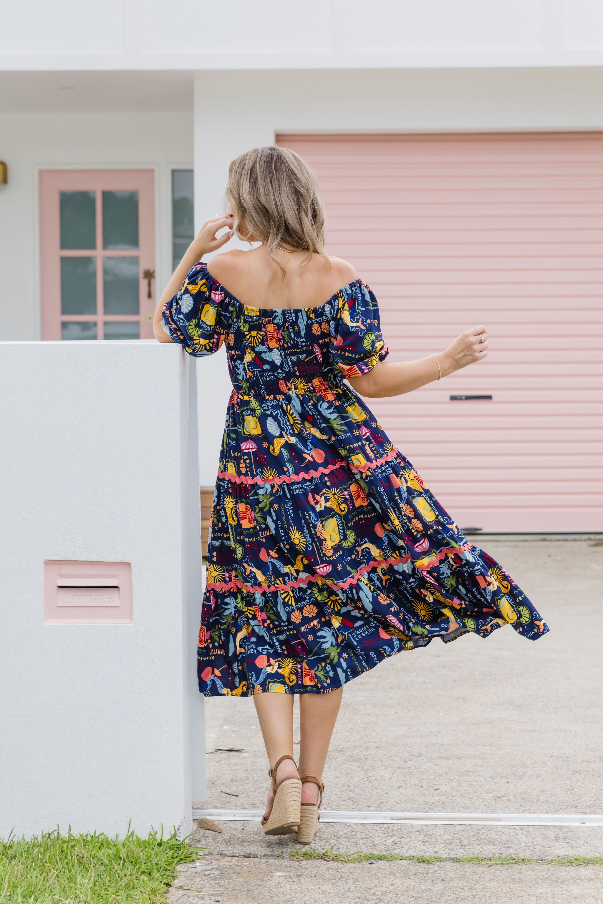 Peri Midi Dress - Flowy Euro Summer Dress for Women | Perfect for Beach Vacations, Date Nights & Summer Parties