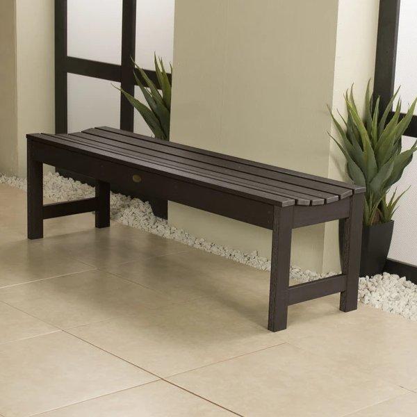 Lehigh Backless Synthetic Wood Picnic Bench - Durable Outdoor Dining Table for Patio, Garden & Park - Perfect for BBQs, Camping & Family Gatherings