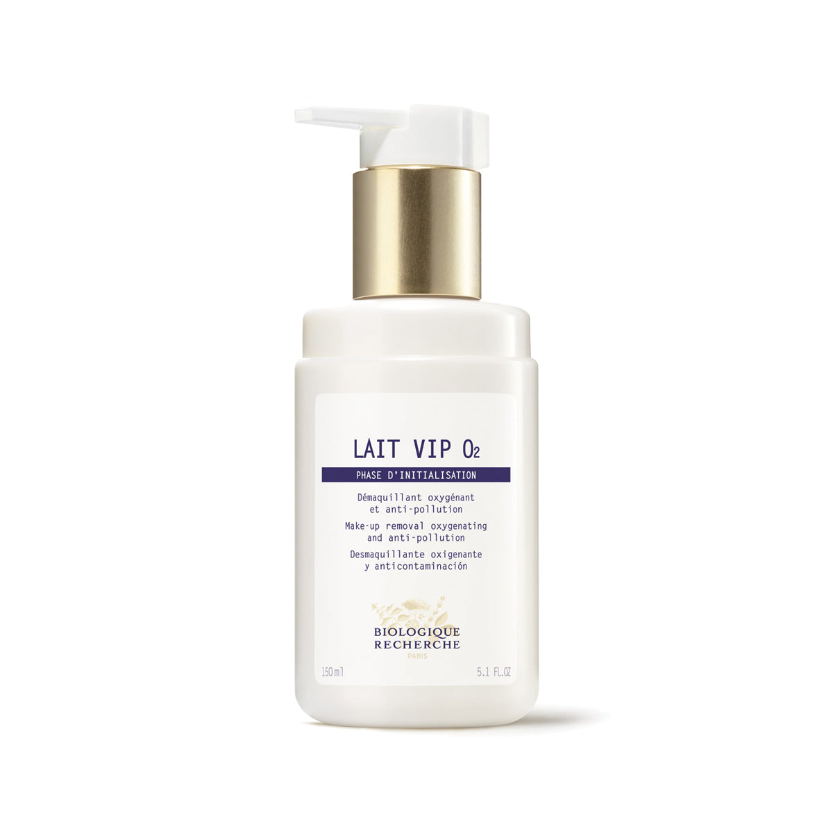 Biologique Recherche Lait VIP O2 Oxygenating Cleansing Milk - Gentle Face Wash for Sensitive Skin | Daily Skincare Routine, Makeup Removal & Hydration