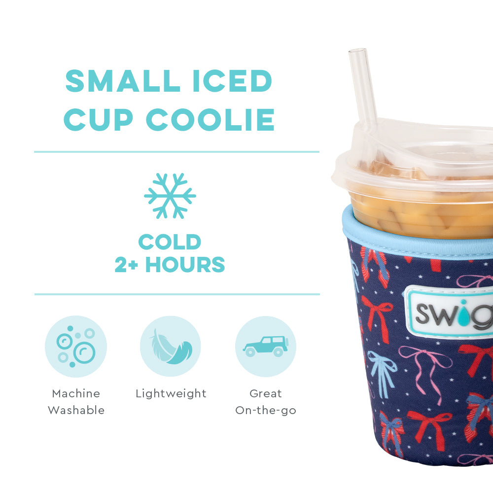 Miss Independence Small Iced Cup Coolie - Insulated Beverage Holder for Coffee, Tea & Cold Drinks | Perfect for Beach, Picnics & Outdoor Activities