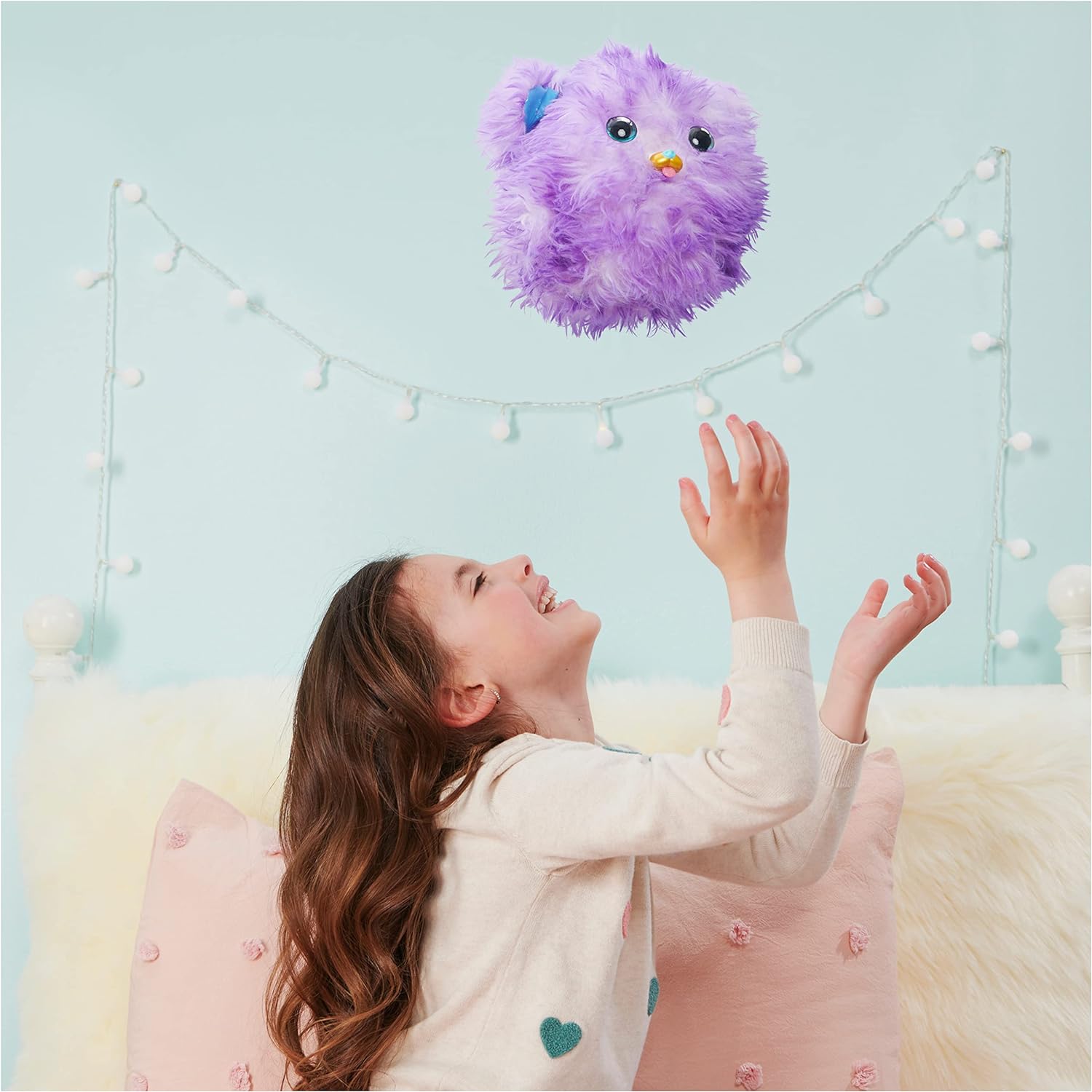 Premium Purple Dog Fur Fluff - Soft & Fluffy Grooming Brush for Dogs | Perfect for Shedding Control & Coat Care at Home
