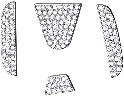 MAXDOOL 3D Rhinestone Steering Wheel Cover - Bling Car Accessories for Honda Civic, Accord, Fit, CRV, HRV, Pilot, Odyssey, Clarity - Women's Interior Decoration & Trim - Perfect for Daily Commute & Road Trips