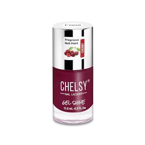 Chelsy Gel Shine Fragrance Nail Polish - Long Lasting 11ML (F008) for Manicures & Pedicures at Home or Salon