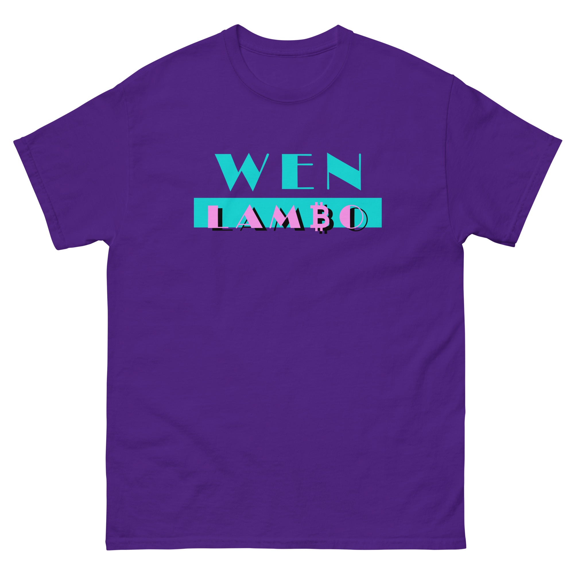 Wen Lambo Crypto T-Shirt - Funny Bitcoin & Ethereum Meme Tee for Crypto Enthusiasts - Perfect for Trading, Mining, and Blockchain Conferences