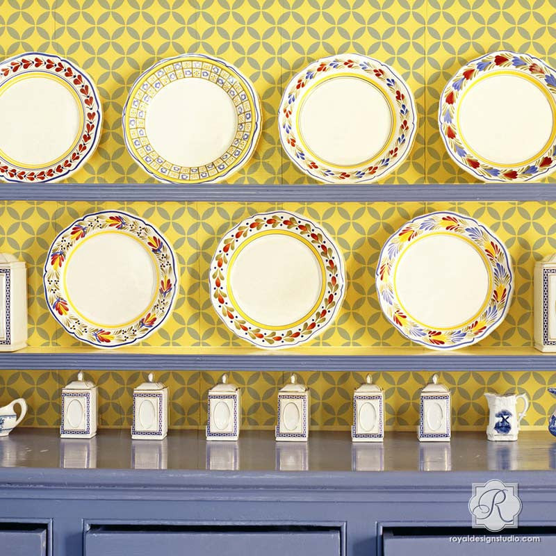 Authentic Moroccan Craft Stencil - Endless Moorish Circles Design for DIY Home Decor, Wall Art & Furniture Painting | Perfect for Boho, Ethnic & Mediterranean Style Projects