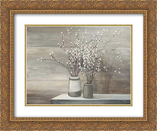 Gold Ornate Wood Frame With Double Matting