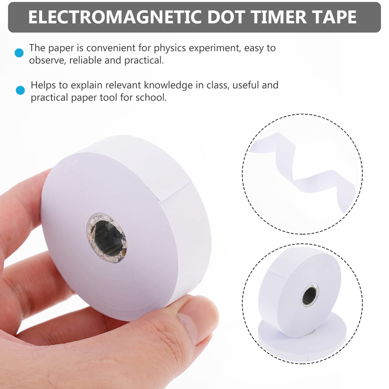 10 Rolls Physics Electrical Experiment Tape - Electric Spark Timer Paper for Physics Teaching & Lab Experiments | Perfect for Classroom Demonstrations & Science Projects