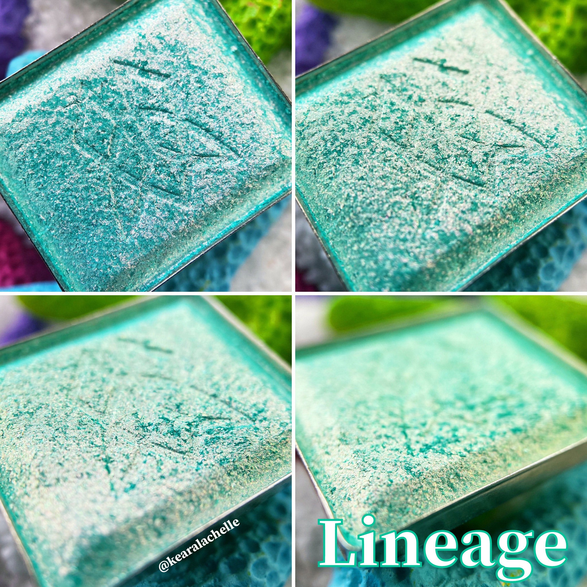 Lineage Vibrant Multichrome Eyeshadow Palette - Long-Lasting Pigmented Makeup for Party, Night Out & Special Occasions
