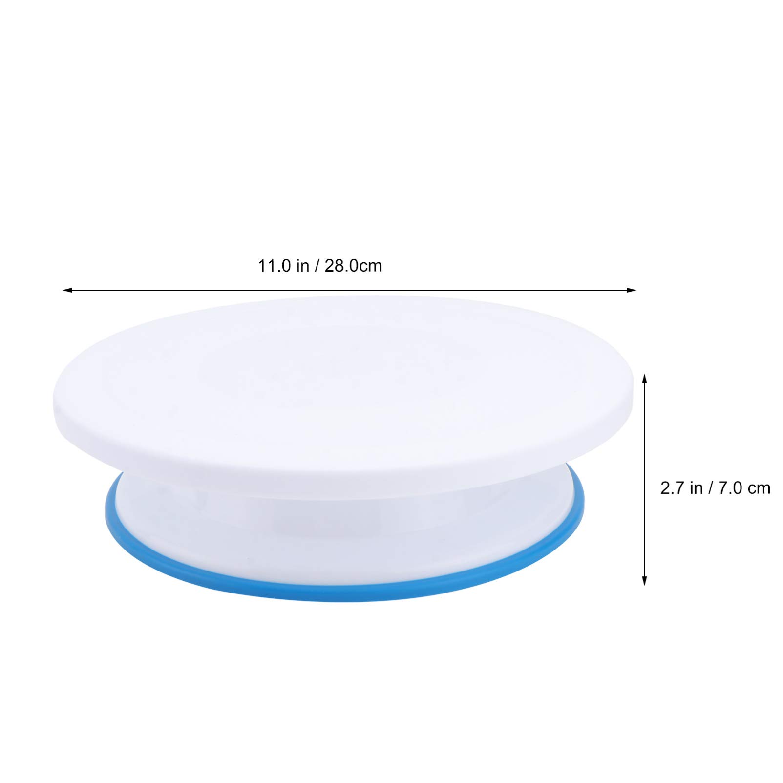 DOITOOL 6-Piece Cake Turntable Set - Manual Rotating Cake Stand, Durable Rotary Cake Base with Non-Slip Surface for Cake Decorating, Baking, and Dessert Display - Perfect for Home Bakers & Professional Chefs