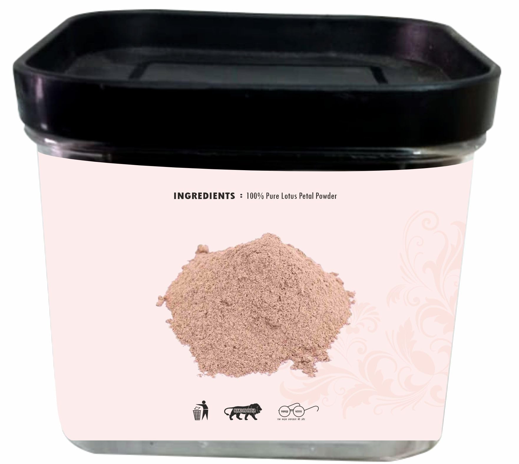 Heilen Biopharm Lotus Petal Powder for Face Mask - 100g Natural Skincare Treatment for Glowing Skin | DIY Facial Pack for Brightening & Anti-Aging | Perfect for Spa Day & At-Home Beauty Routine
