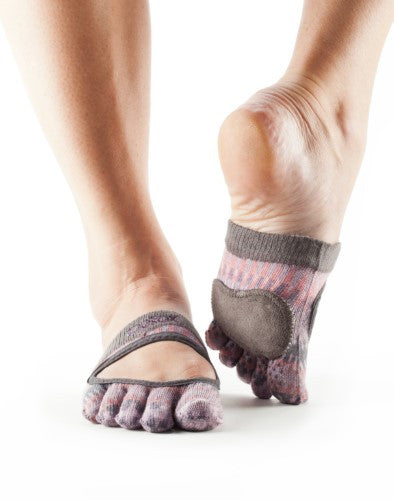 ToeSox Releve Dance Socks - Non-Slip Grip Ballet Socks for Ballet, Yoga & Pilates - Perfect for Dance Classes, Studio Practice & Performance