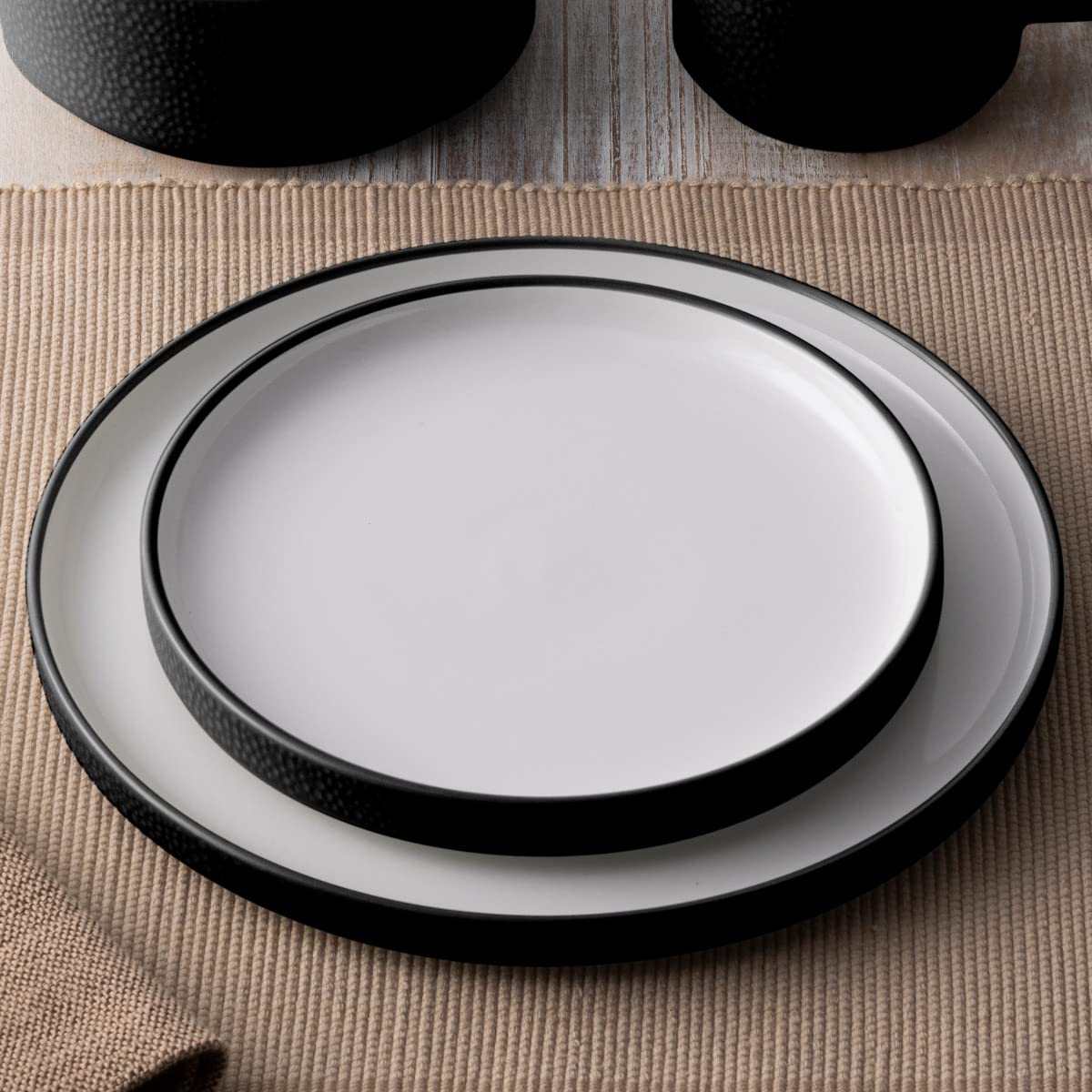 Noritake ColorTex Stone Black 9.75