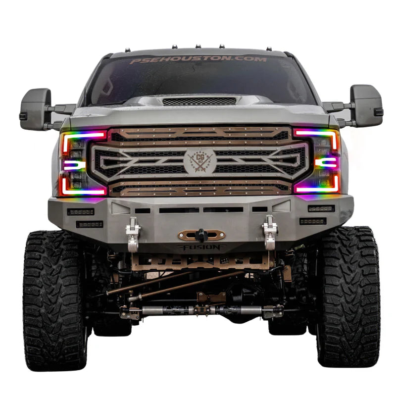 Ford Super Duty Multicolor Flow Series LED Headlights (2020-2022) | XB Morimoto - Upgrade Your Truck Lighting for Night Driving & Off-Road Adventures