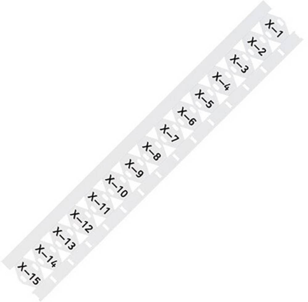 WAGO 211-835 White Cable Tie Marker Labels (25x10mm) - Compatible with Smart Printers & Cable Ties - Durable Identification for Electrical Wiring, Network Cables & Industrial Organization