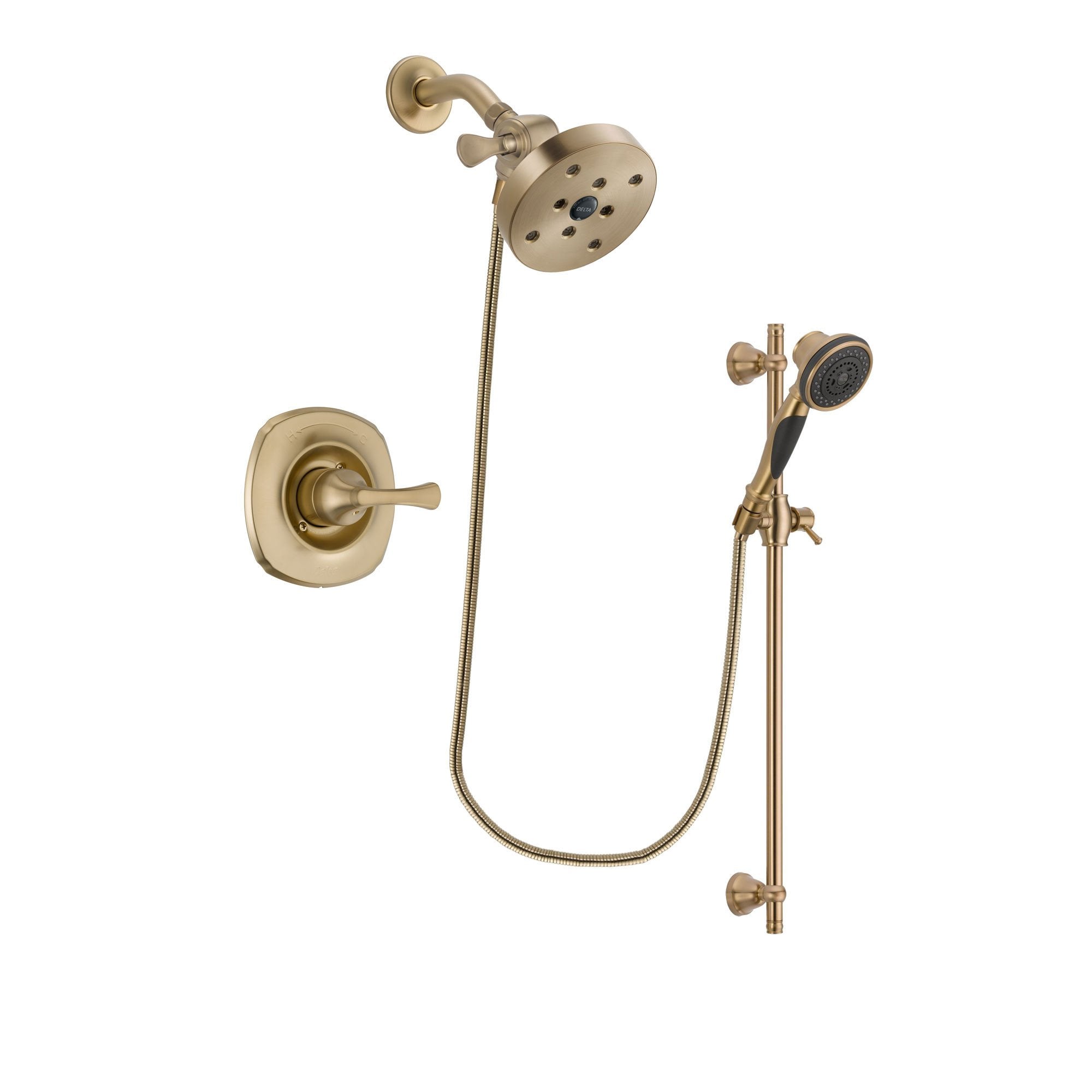 Delta Addison Champagne Bronze Shower Faucet System with Hand Shower DSP3616V - Premium Bathroom Fixture for Modern Homes & Luxury Spa Experience