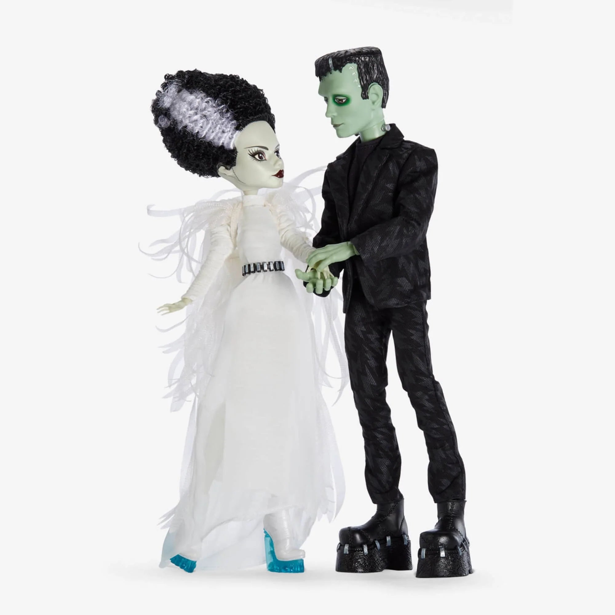 Monster High Frankenstein & Bride of Frankenstein Doll Set - Collectible Horror Movie Character Toys for Kids & Adults - Perfect for Halloween Decor, Cosplay, and Gift Giving