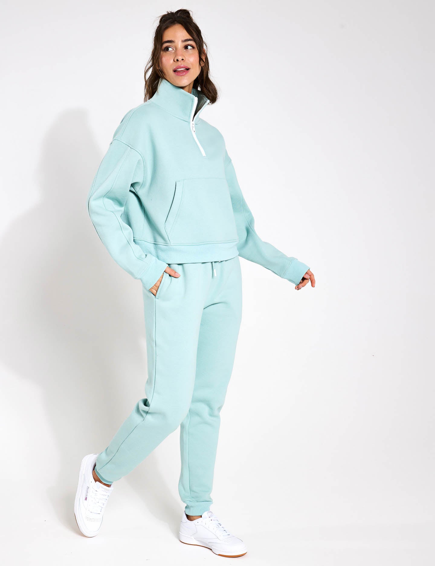 Rihanna Outfit Set - Sage Green Women's Fashion 2-Piece Coord | Perfect for Casual Wear, Street Style & Instagram Outfits