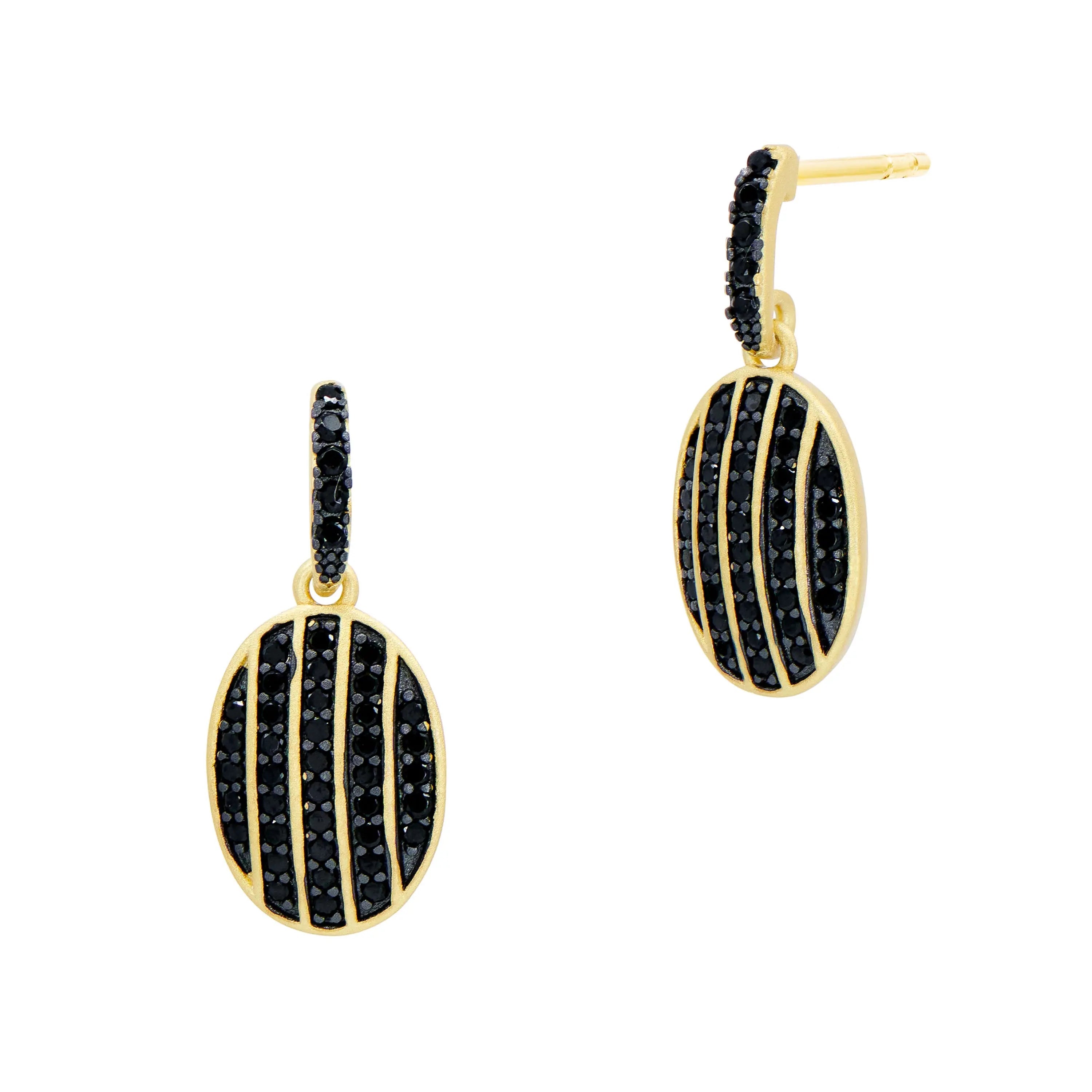 Handmade Industrial Finish Oval Cobblestone Drop Earrings for Women - Vintage Style Dangle Earrings for Party, Wedding & Everyday Wear