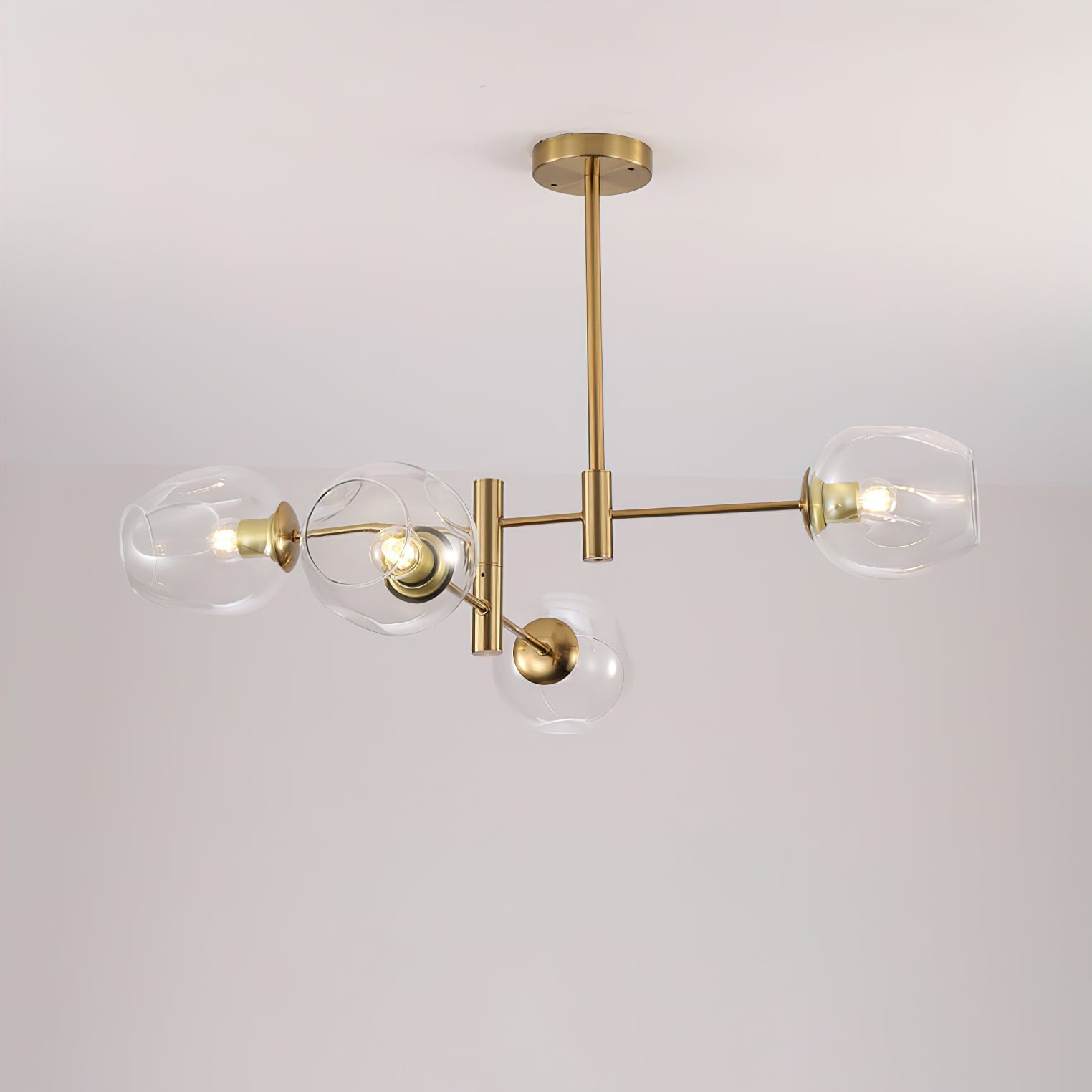 Elegant Branch Optical Chandelier - Modern Crystal Ceiling Light Fixture for Dining Room, Living Room, Bedroom Decor | Energy Efficient LED Lighting for Home & Office
