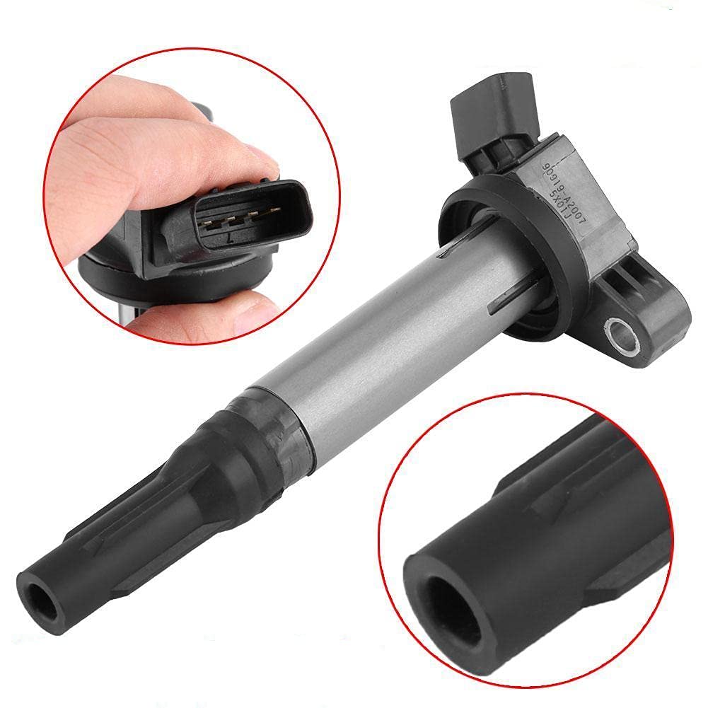 4X Ignition Coil Set Compatible with Toyota Camry V6 Avalon Sienna Rav4 Highlander Alphard Scion 2.7L 3.5L V6 - Replacement Part #90919-A2007 90919A2007 - Improve Engine Performance & Fuel Efficiency
