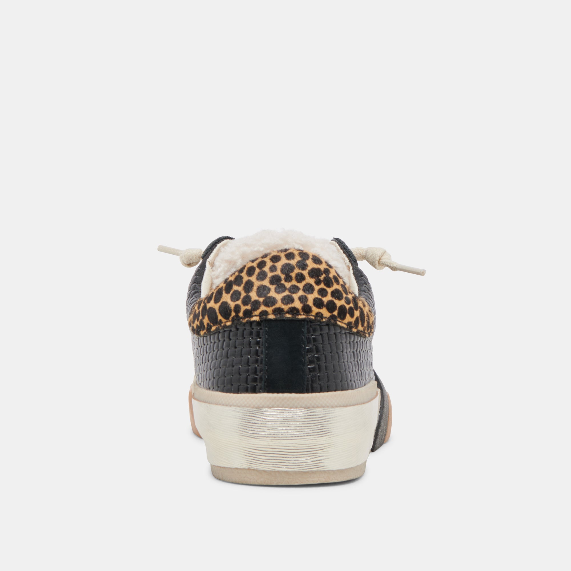ZINA Plush Sneakers for Women - Black & Multi Woven Comfortable Casual Shoes | Perfect for Walking, Gym, and Everyday Wear