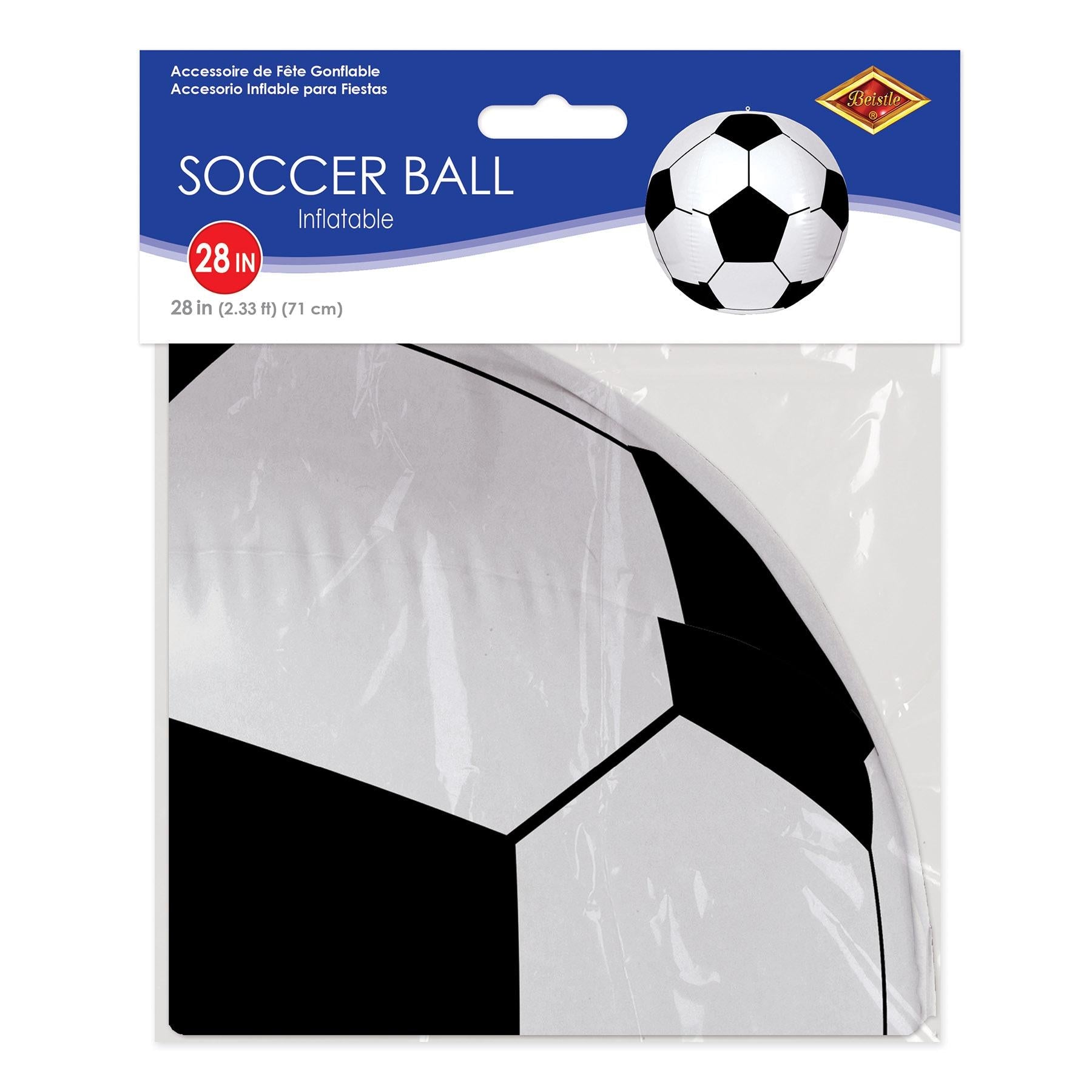 12 Pack Beistle Inflatable Soccer Balls - Fun Party Decorations for Birthday Celebrations, Sports Themed Events & Outdoor Games